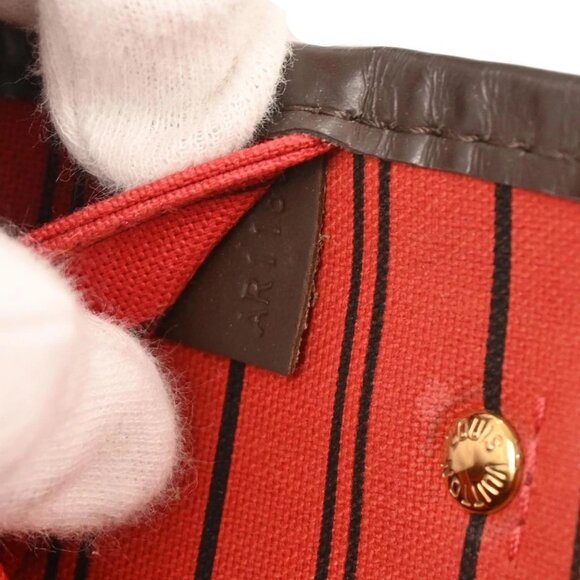 Louis Vuitton Damier Neverfull PM Tote Handbag N40600 AR1185 155408 - Picture 10 of 10